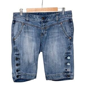 NA XXXX ???? Bermuda Denim Jean Jorts Shorts with side buttons
